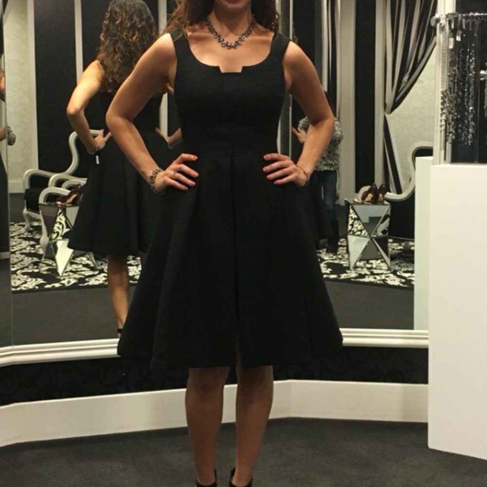 White House Black Market Lace Fit-And-Flare Dress